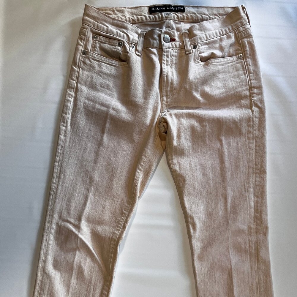 Ralph Lauren "380" Black Label Beige Denim Women's Jeans in EXCELLENT Condition